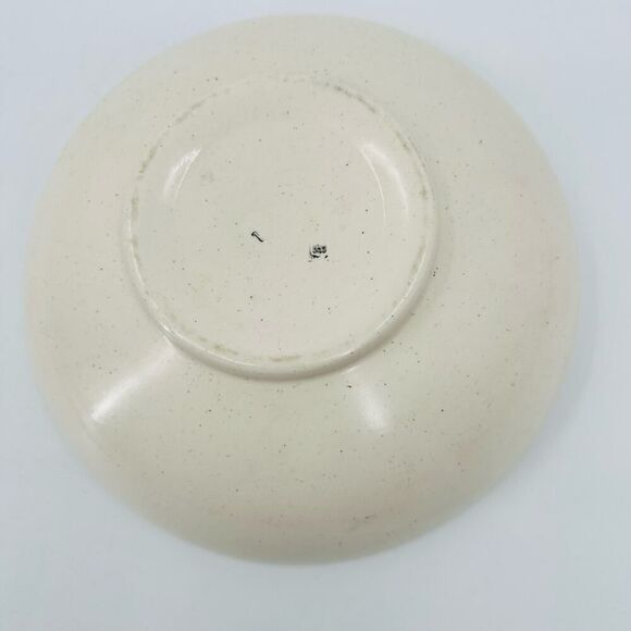 Metlox Salad Pasta Serving Bowl Woodland 1960s Vintage Fall Leaf THANKSGIVING - Picture 5 of 7